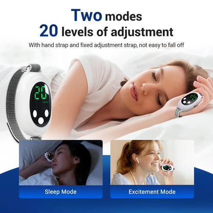 EMS Sleep Aid Device Microcurrent Sleep Aid Machine Sleep Instrument for Insomnia Stress Anxiety Relief Palm Pulse Massager