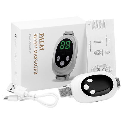 EMS Sleep Aid Device Microcurrent Sleep Aid Machine Sleep Instrument for Insomnia Stress Anxiety Relief Palm Pulse Massager