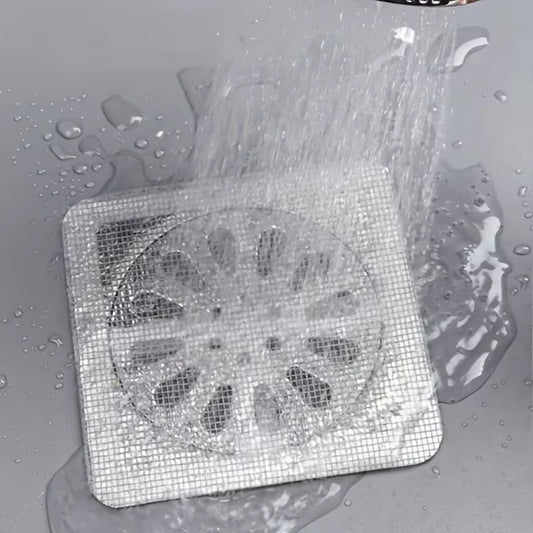 Disposable Hair Drain Catcher Mesh Anti-Blocking Filter Floor Drains Sticker Shower Cover Kitchen Bathroom Sink Strainer Stopper