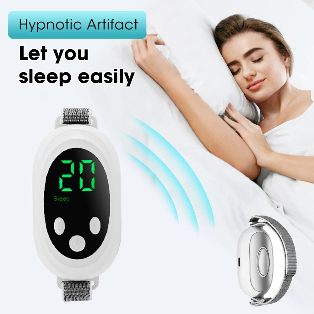EMS Sleep Aid Device Microcurrent Sleep Aid Machine Sleep Instrument for Insomnia Stress Anxiety Relief Palm Pulse Massager