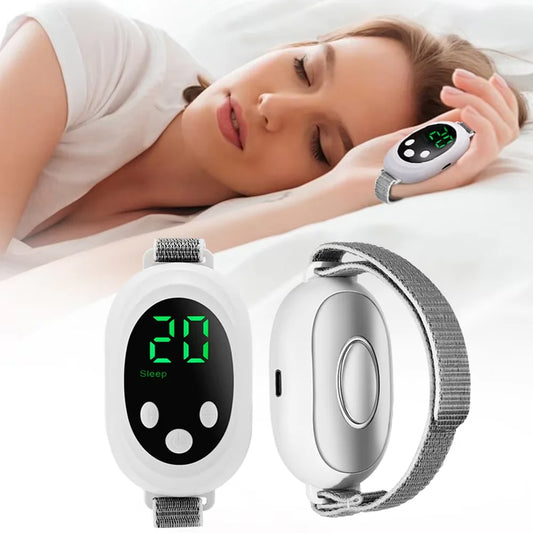 EMS Sleep Aid Device Microcurrent Sleep Aid Machine Sleep Instrument for Insomnia Stress Anxiety Relief Palm Pulse Massager